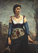 Agostina2,  Jean Baptiste Camille  Corot